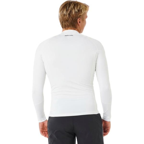 2026 Rip Curl Mens Waves UPF Performance Long Sleeve Rash Vest 16FMRV - White